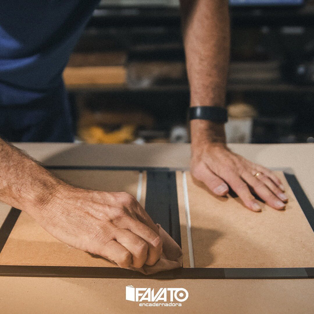 Álbum de casamento aberto